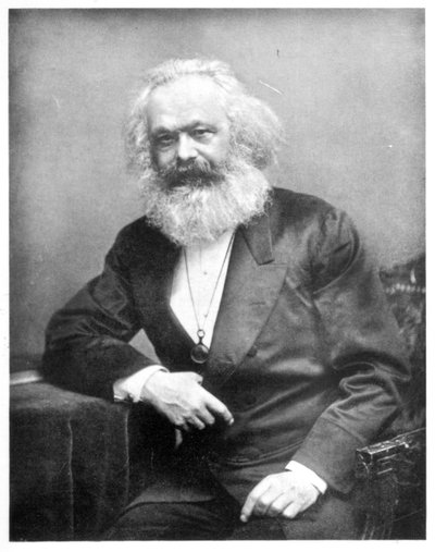 Portret van Karl Marx (1818-1893) door English Photographer